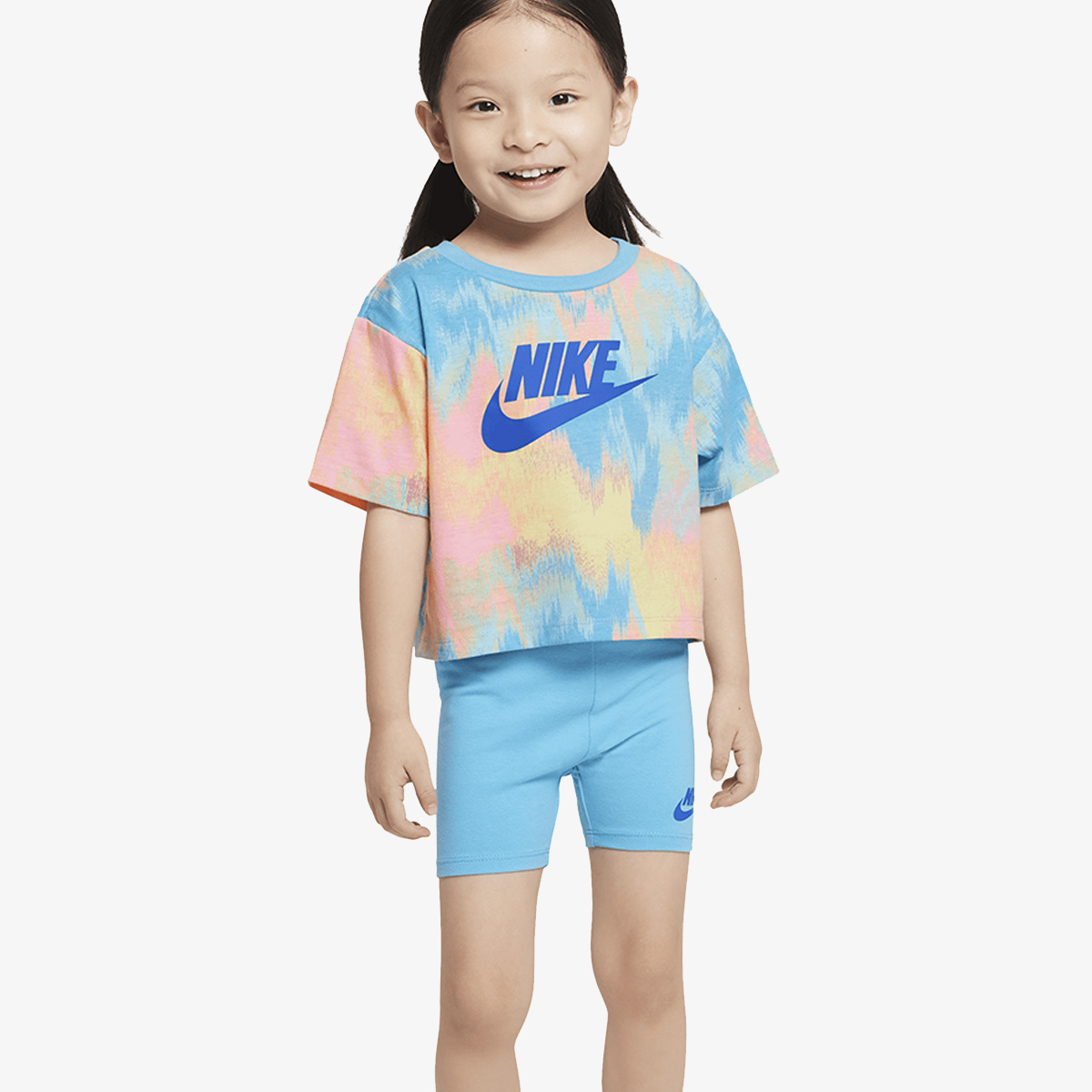 Nike Тениска и къси панталони Printed Boxy Set | Спортни обувки, дрехи,  оборудване