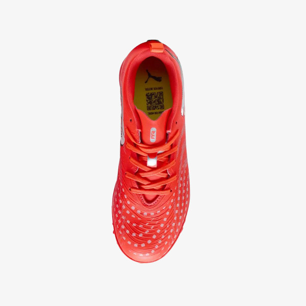Puma FUTURE 9 PLAY TT Jr Glowing Red-PUMA Whi 