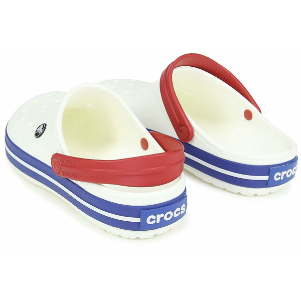 Crocs Чехли CROCBAND WHITE/BLUE JEAN 