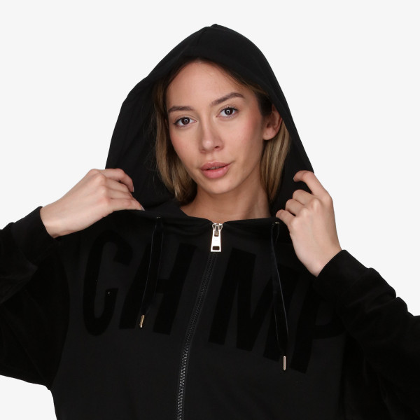 Champion Суитшърт LADY VELOUR FULL ZIP HOODY 