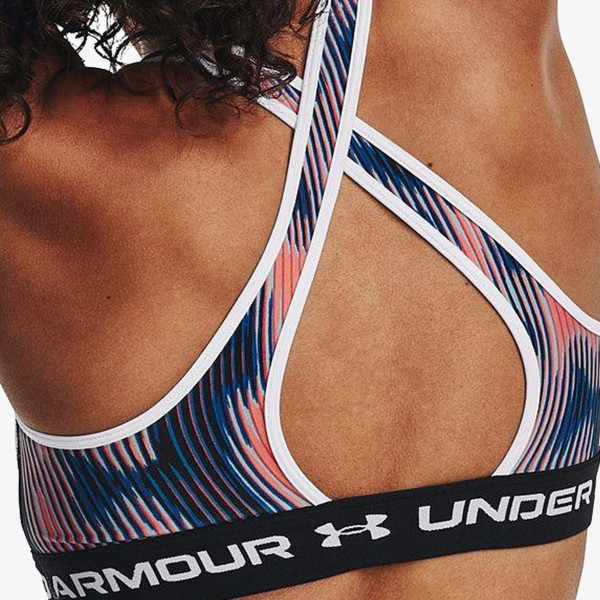 Under Armour Спортно бюстие Women's Armour® Mid Crossback Print Sports Bra 