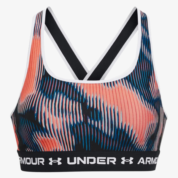 Under Armour Спортно бюстие Women's Armour® Mid Crossback Print Sports Bra 