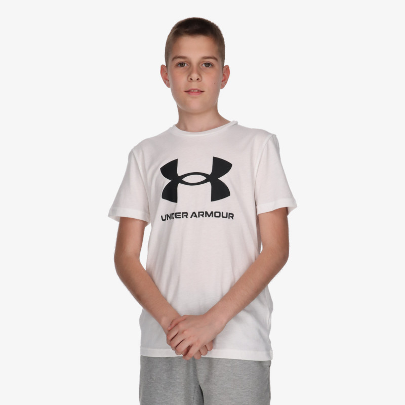 Under Armour Boys' UA Sportstyle Logo Short Sleeve 