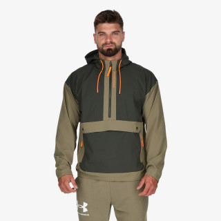 Under Armour UA RUSH WOVEN HOODED POPOVER 
