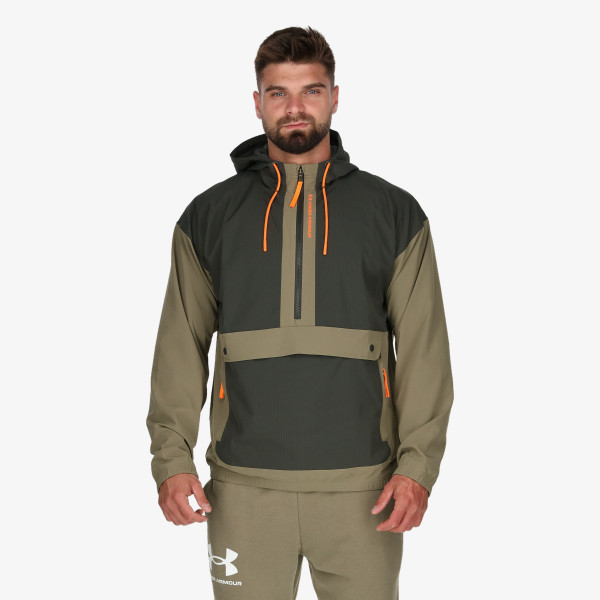 Under Armour UA RUSH WOVEN HOODED POPOVER 