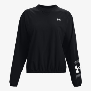 Under Armour Тениска с дълги ръкави Woven Graphic Crew 