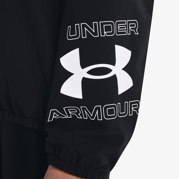 Under Armour Тениска с дълги ръкави Woven Graphic Crew 