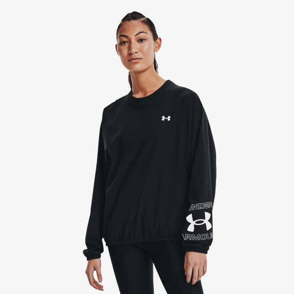 Under Armour Тениска с дълги ръкави Woven Graphic Crew 