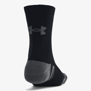 Under Armour Unisex UA Performance Cotton 3-Pack Mid-Crew Socks 