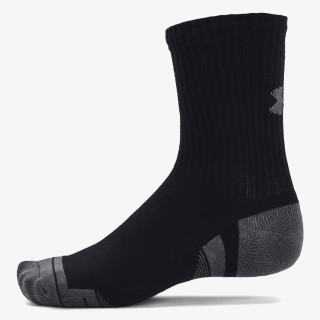 Under Armour Unisex UA Performance Cotton 3-Pack Mid-Crew Socks 