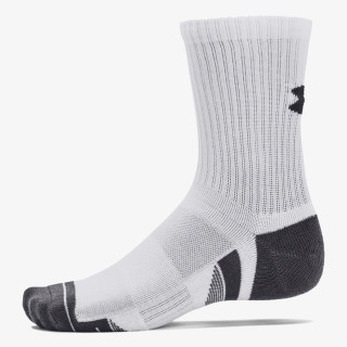Under Armour Unisex UA Performance Cotton 3-Pack Mid-Crew Socks 