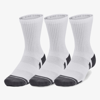 Under Armour Unisex UA Performance Cotton 3-Pack Mid-Crew Socks 