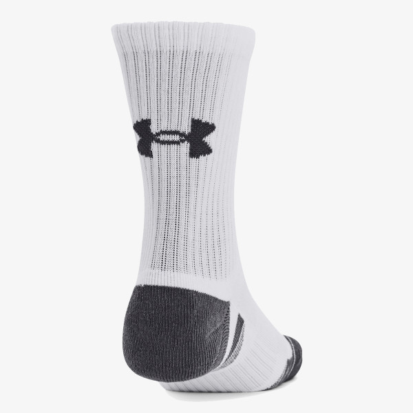 Under Armour Unisex UA Performance Cotton 3-Pack Mid-Crew Socks 