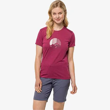 JACK WOLFSKIN ТЕНИСКА CROSSTRAIL GRAPHIC T W 