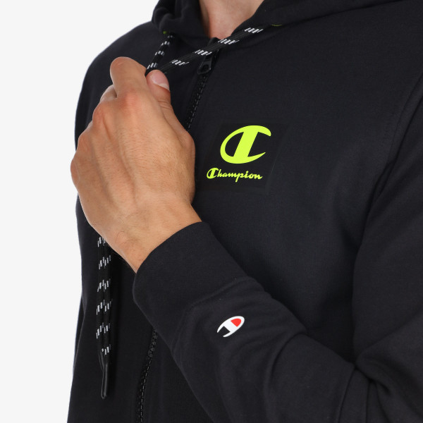 Champion Суитшърт RUBBER LOGO FULL ZIP 