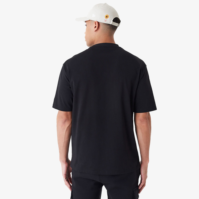 New Era MLB FLORAL LOGO OS TEE ATLBRA  BLKWHI 