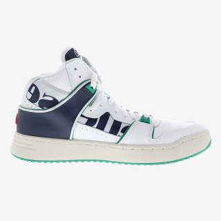Ellesse ASSIST HI LTHR AM WHT/DK BLU/GRN 