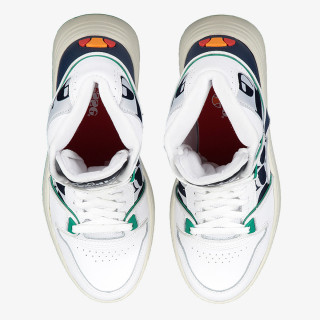 Ellesse ASSIST HI LTHR AM WHT/DK BLU/GRN 