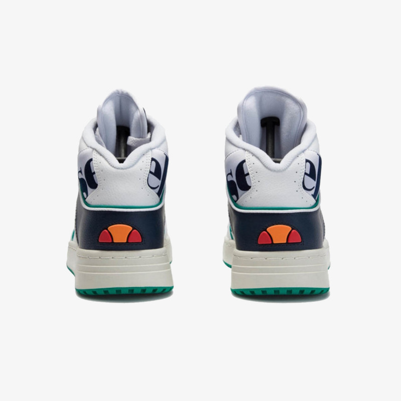 Ellesse ASSIST HI LTHR AM WHT/DK BLU/GRN 
