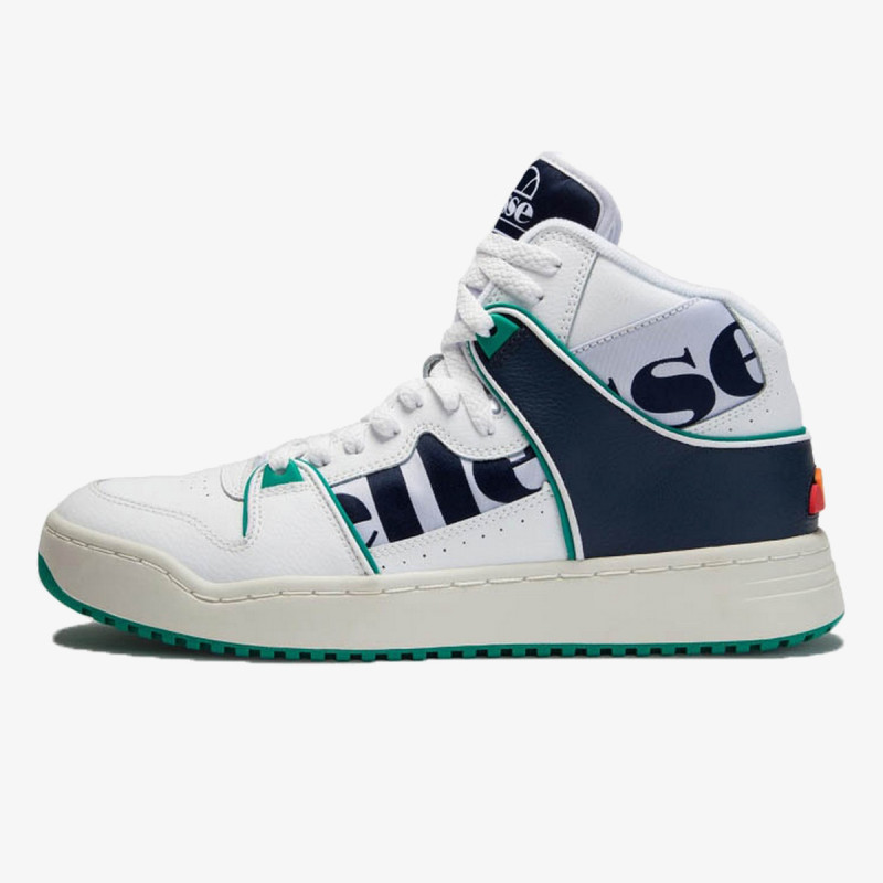 Ellesse ASSIST HI LTHR AM WHT/DK BLU/GRN 