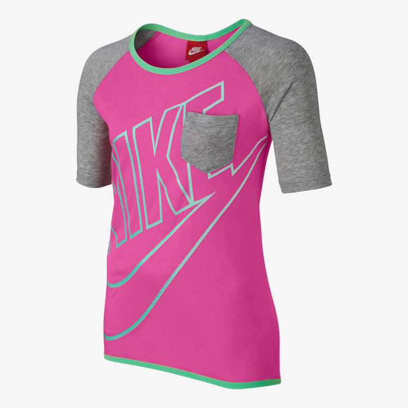 Nike HALF SLEEVE RAGLAN PKT TOP YTH 