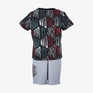 Nike Тениска и къси панталони JDB JORDAN RAG BLOCK AOP SHORT 