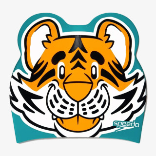 Speedo PRINTED CHARACTER CAP IU LTS ORANGE/GREE 