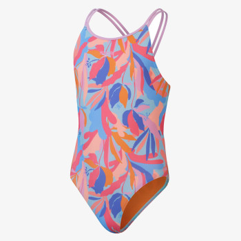 Speedo Бански костюм от една част ALO PT TWNSTRP JF PINK/BLUE 