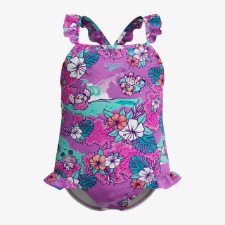 Speedo LTS DIGI FRILL TRSP IF PURPLE 