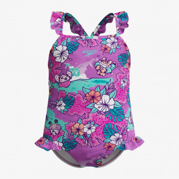 Speedo LTS DIGI FRILL TRSP IF PURPLE 