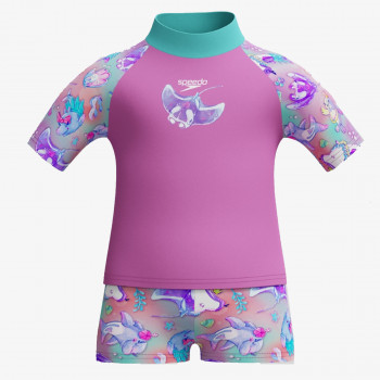 Speedo DIGI PT SS RASH TOP SET IF PURPLE 