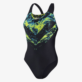 Speedo Бански костюм от една част ECO 5CM BRF AM GREEN/BLACK 