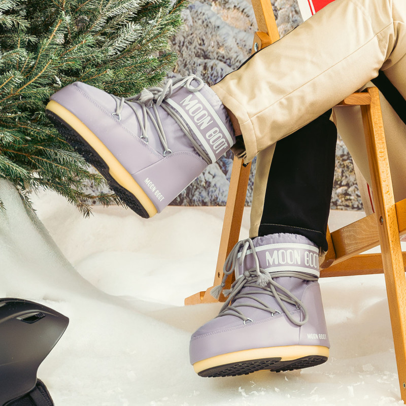 Moon Boot MB ICON LOW NYLON LILAS 