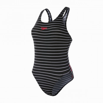 Speedo Бански костюм от една част END+ PT MDLT 1PCE AF BLACK/WHITE 