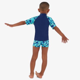 Speedo Комплект Short Sleeve Printed Rash Top Set 