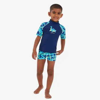 SPEEDO КОМПЛЕКТ Short Sleeve Printed Rash Top Set 