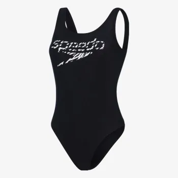 SPEEDO БАНСКИ КОСТЮМ ОТ ЕДНА ЧАСТ LOGO DEEP U-BK HI LEG 1PC AF BLACK/WHITE 