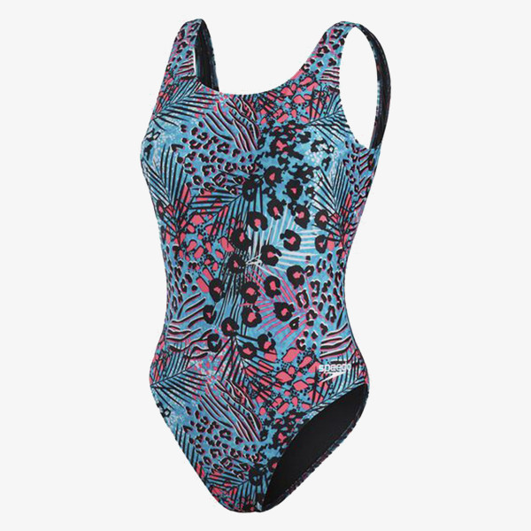 Speedo Бански костюм от една част Allover Deep U-Back 