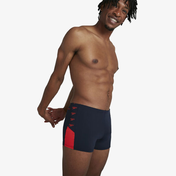 Speedo Къси панталони за плуване BOOM LOGO SPLICE ASHT AM NAVY/RED 