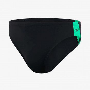 Speedo Бански костюм от една част BOOM LOGO SPLICE 7CM BRF AM BLACK/GREEN 