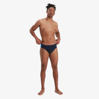 Speedo Къси панталони за плуване BOOM LOGO SPLICE 7CM BRIEF AM NAVY/BLUE 