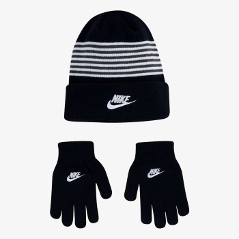 Nike NAN STRIPED BEANIE & GLVES SET 