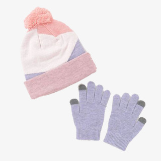 Nike Комплект HEATHER BLOCK POM BEANIE SET 