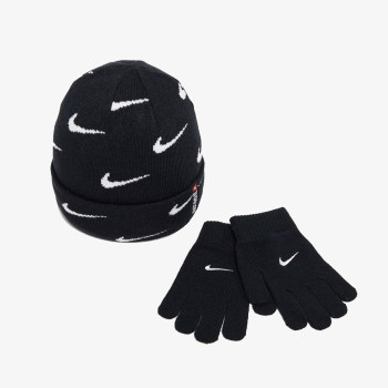 Nike SWOOSH REPEAT BEANIE SET 
