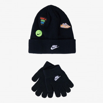 Nike NAN NIKE PATCH PEAK BEANIE SET 