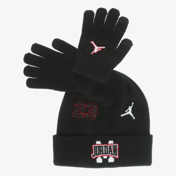 JORDAN JAN JORDAN PATCH BEANIE SET 