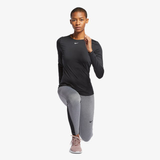 Nike W NP TOP LS ALL OVER MESH 