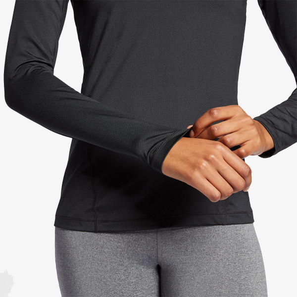 Nike W NP TOP LS ALL OVER MESH 