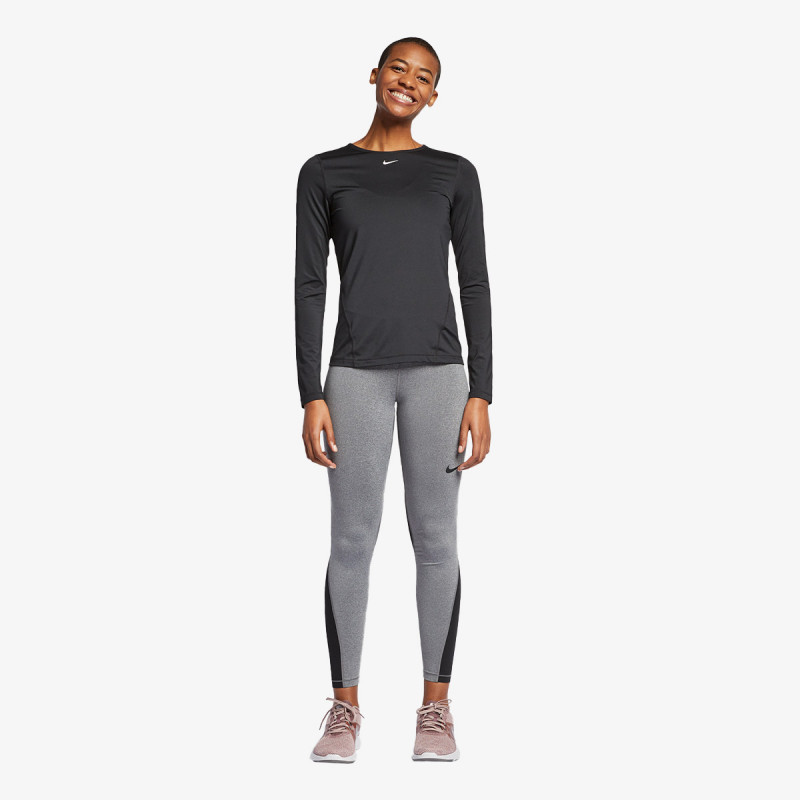 Nike W NP TOP LS ALL OVER MESH 