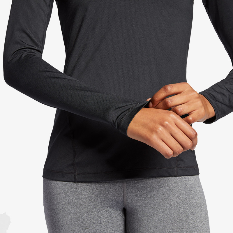Nike W NP TOP LS ALL OVER MESH 